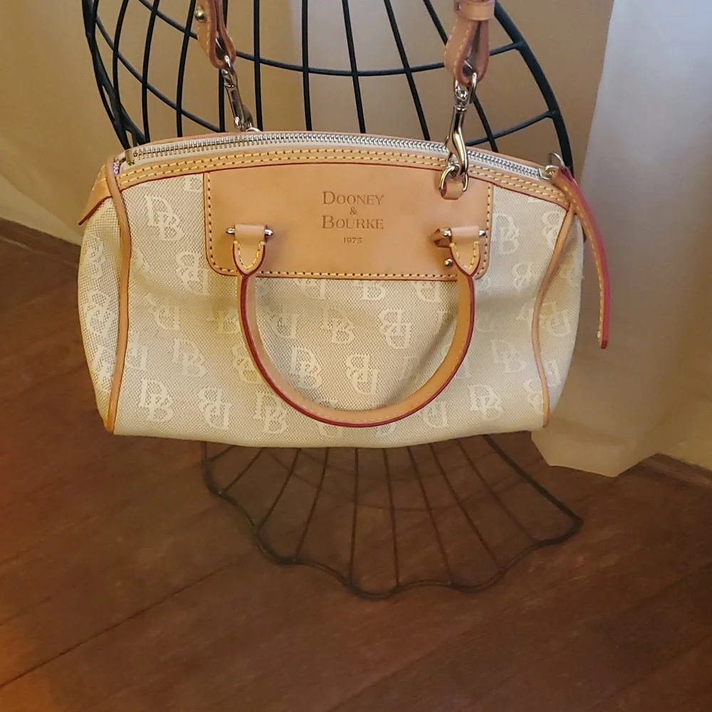 Dooney & Bourke Monogrammed Mini Domed Tassel Satchel